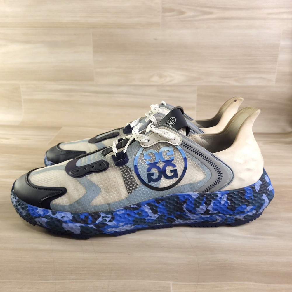 G/FORE MG4x2 Golf Shoes Mens 13 Baja Blue Camo Cross Trainer GMF000043